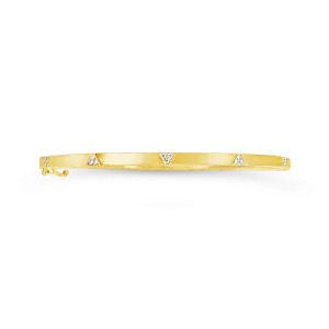 Diamond Pyramids Bangle Bracelet