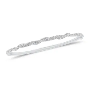 Diamond Twist Bangle