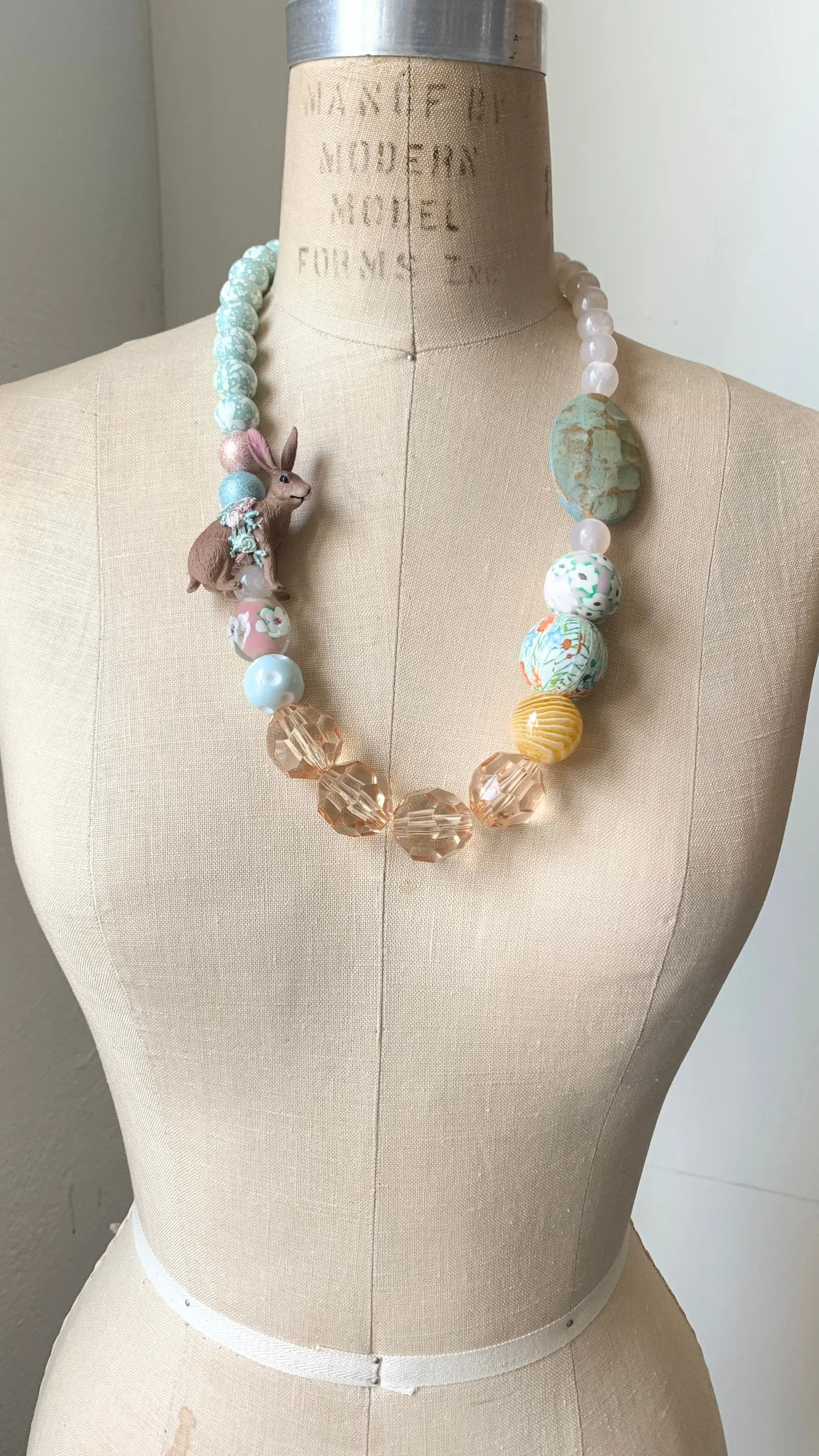 Easter Bunny Statement Necklace