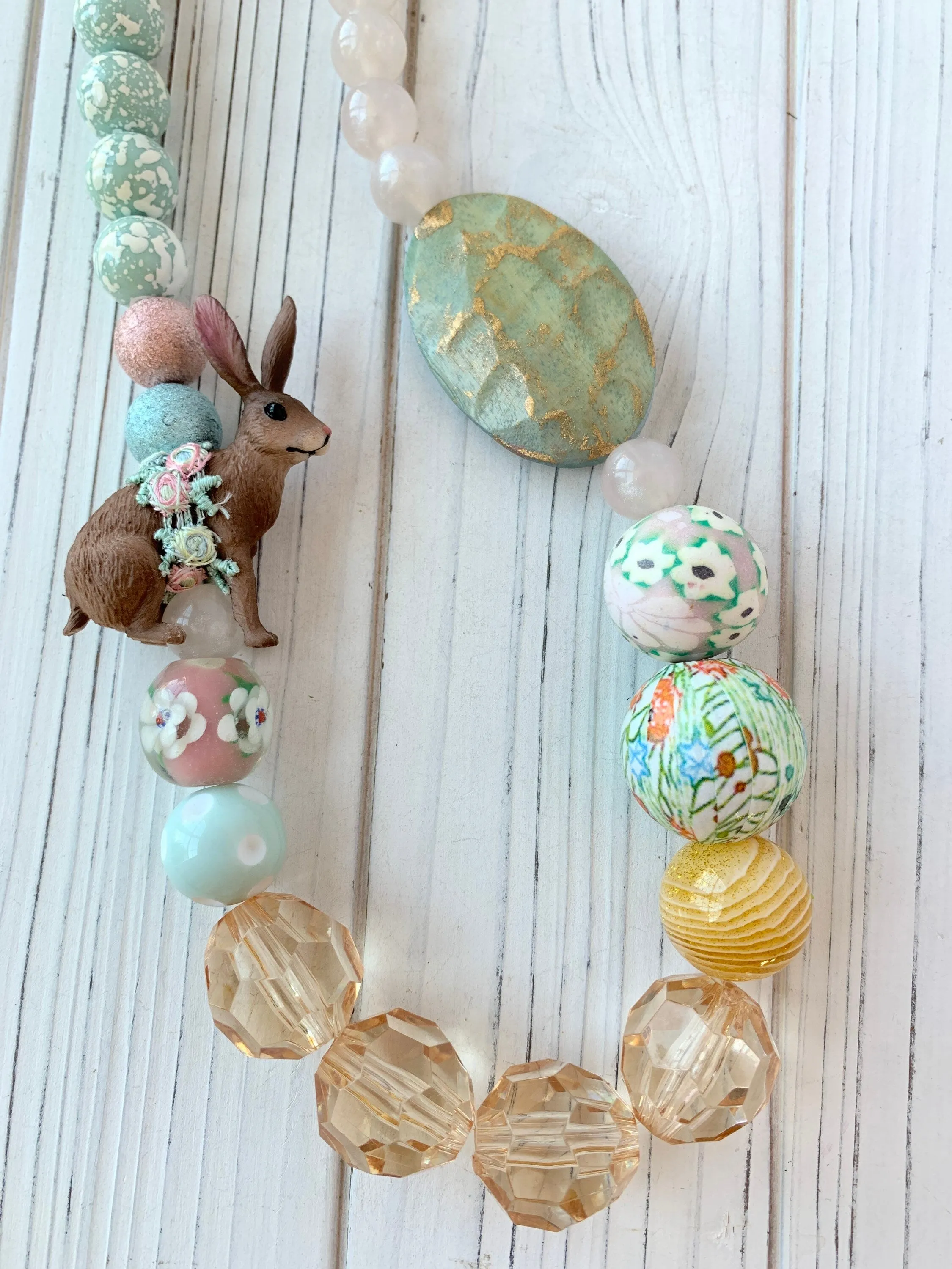 Easter Bunny Statement Necklace