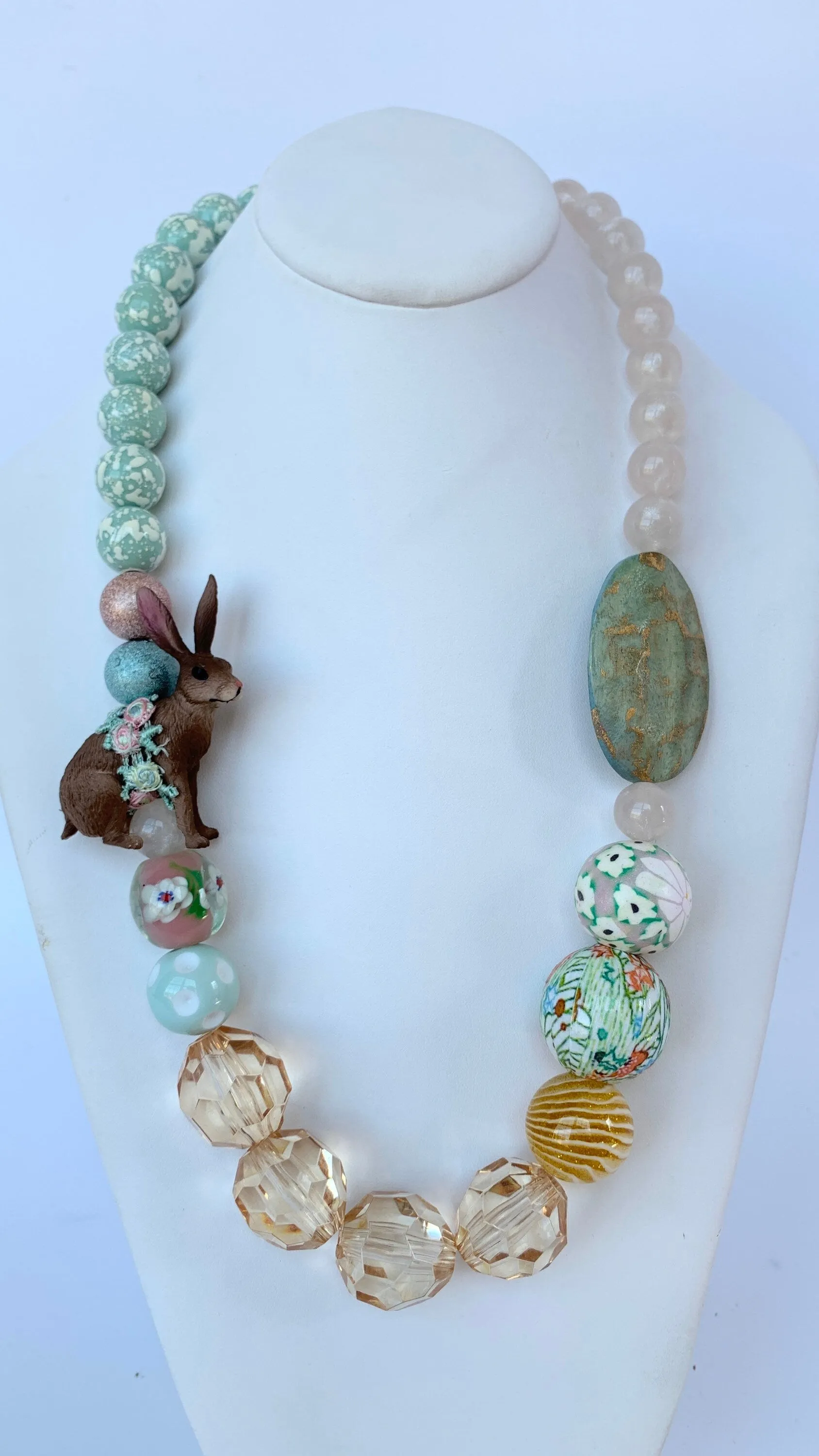 Easter Bunny Statement Necklace