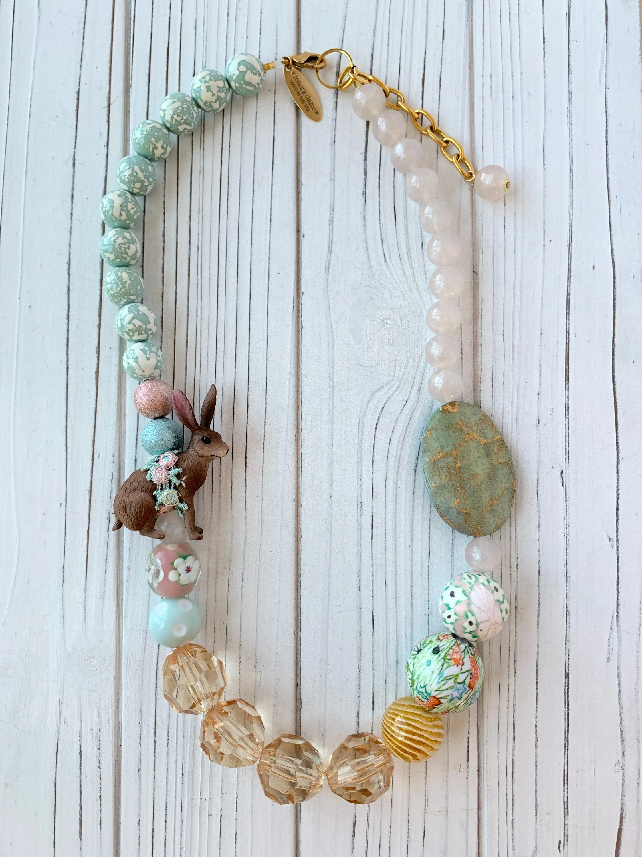 Easter Bunny Statement Necklace