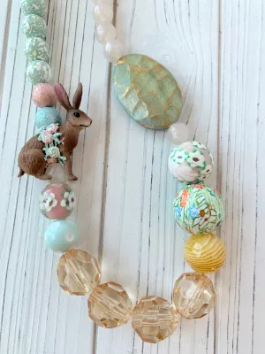 Easter Bunny Statement Necklace