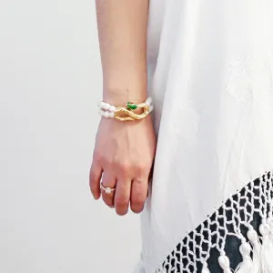 Eleonora Varini - Snake Pearl Bracelet