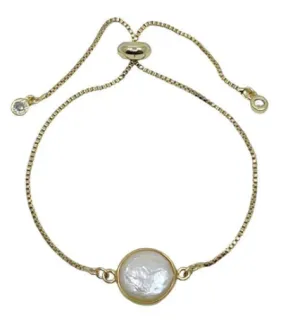 Freshwater Round Pearl Chain Bracelet