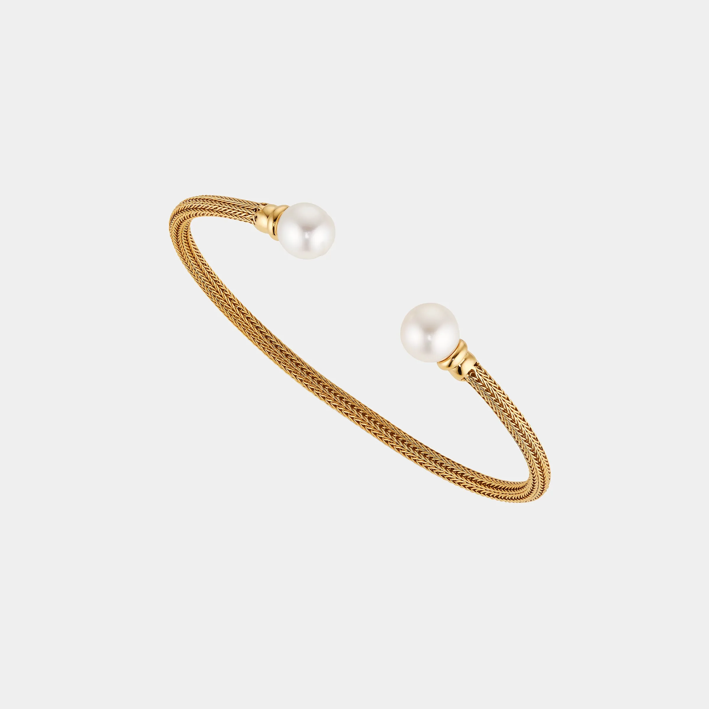 GENUINE FRESHWATER PEARL CHAIN FLEXI CUFF