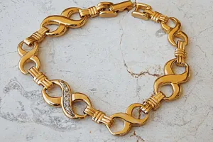 Gold infinity bracelet