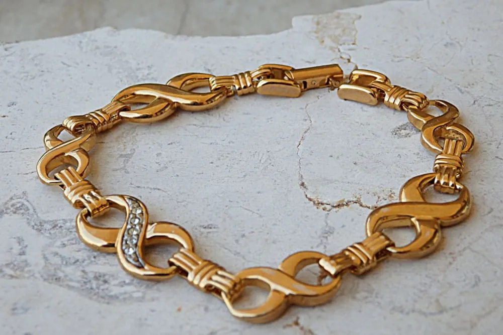 Gold infinity bracelet