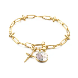 Gold Infinity Charm Bracelet