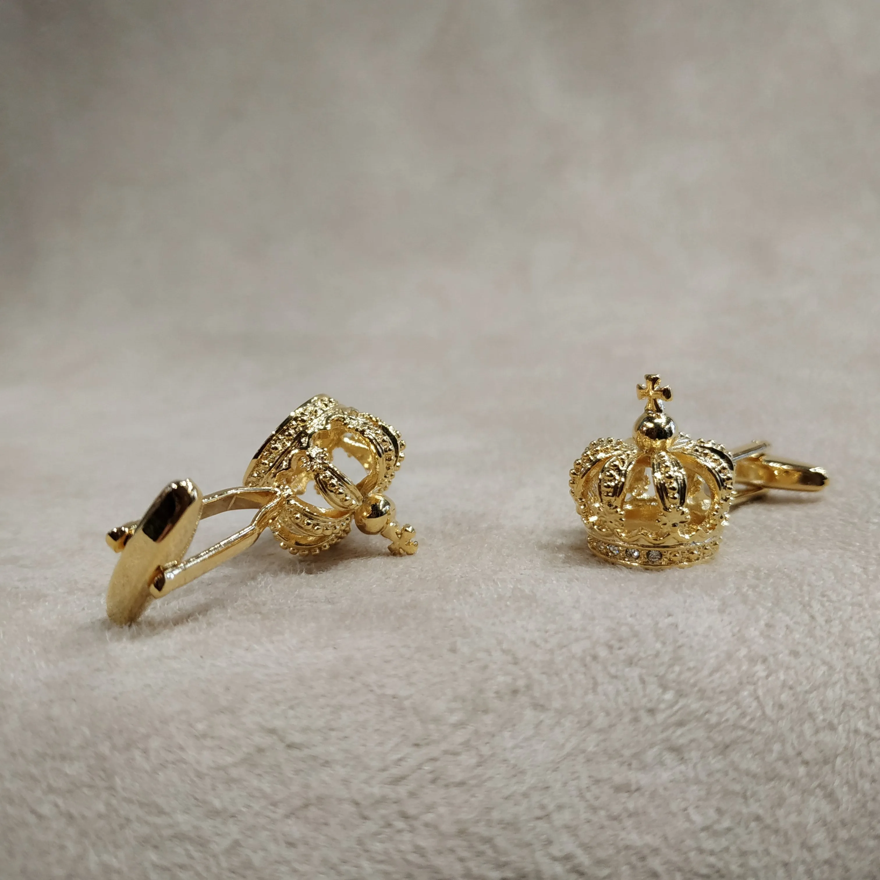 Golden Crown Cufflinks