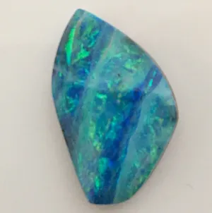 Green Blue Multi Coloured solid boulder opal