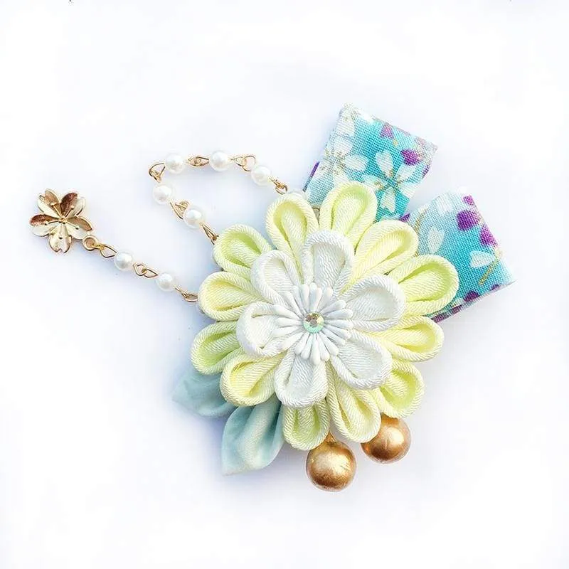 Handmade Tsumami Kanzashi Hair Clip 【Cherry Blossom】