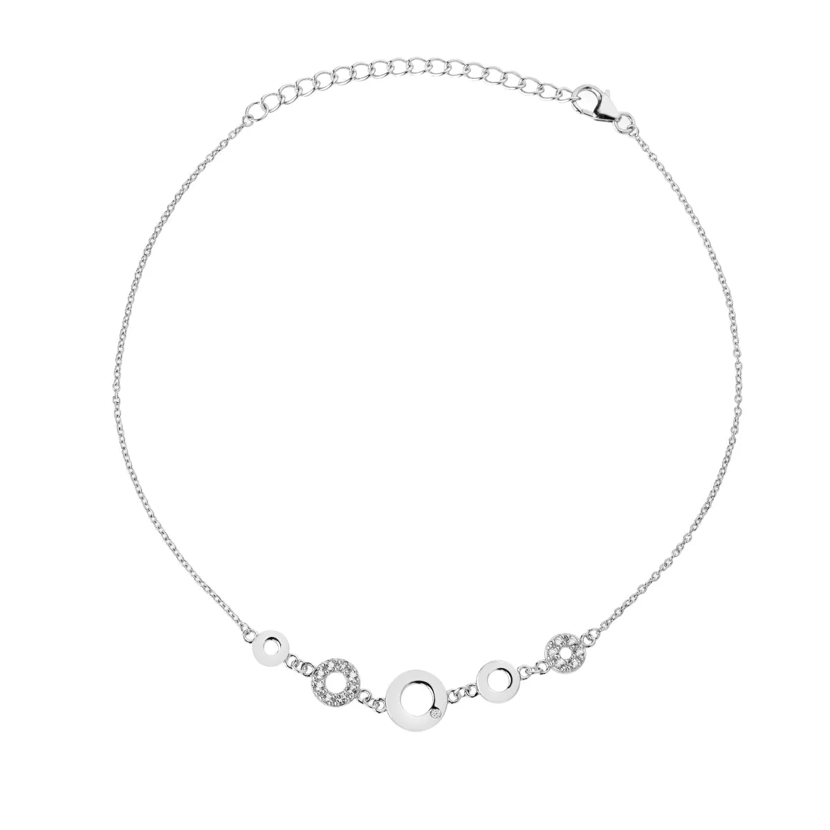 Hot Diamonds Balance Sterling Silver White Topaz Bracelet