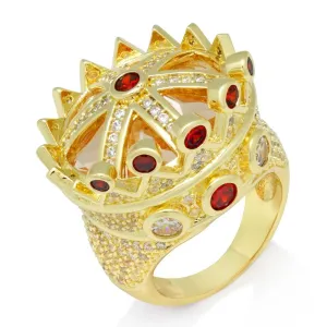 Iced Crown Ring