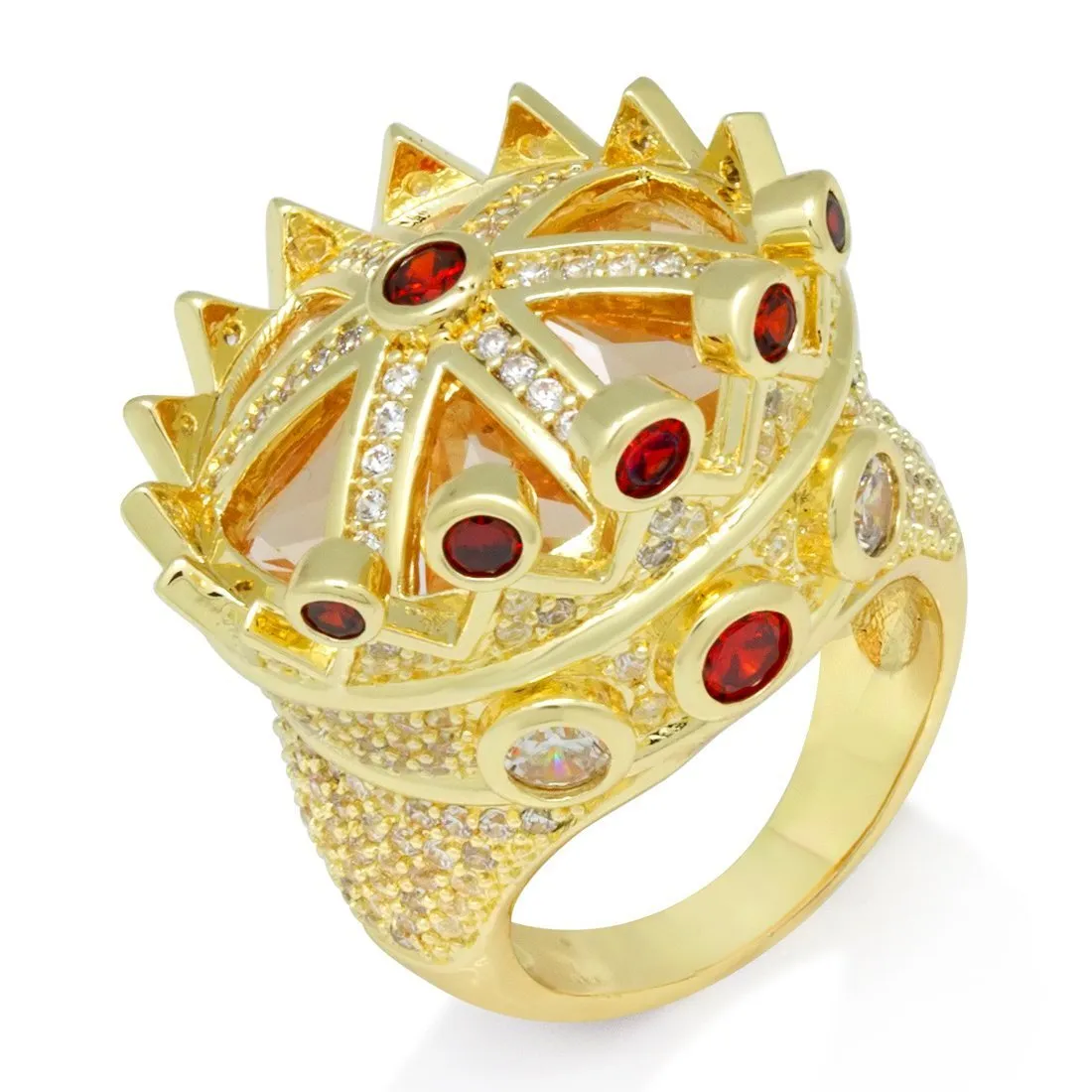 Iced Crown Ring