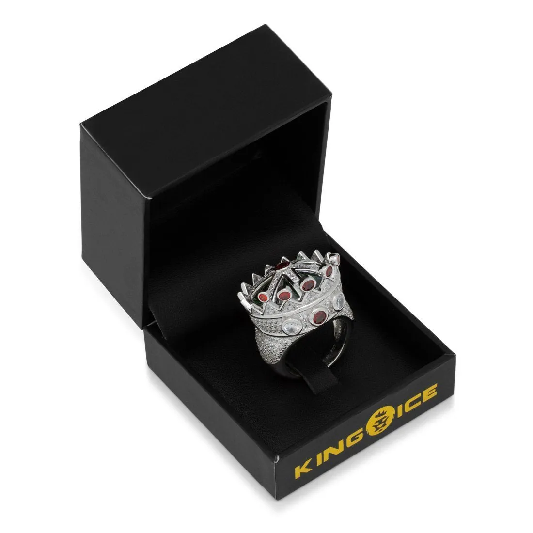 Iced Crown Ring