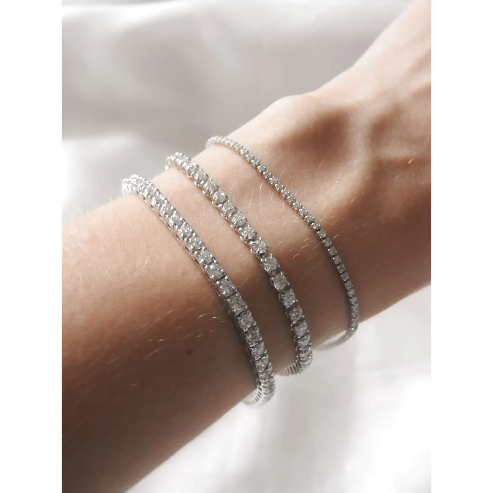 Lab Diamond Tennis Bracelet