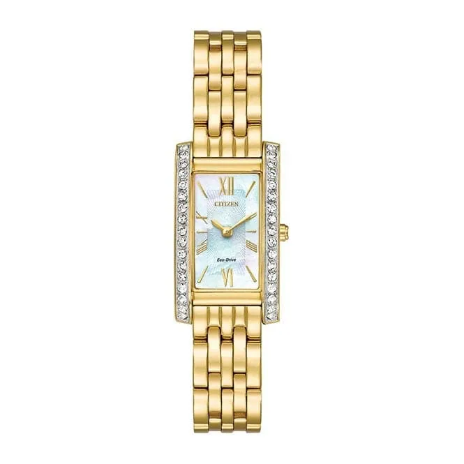 Ladies Bracelet Dress Stainless Steel Gold Watch EX1472-81D