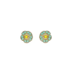 Large Cosmos Post Earrings in "Vineyard Veranda" *Custom*