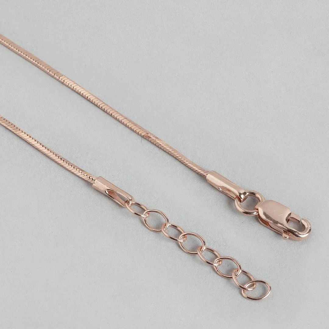 Linked Hearts Harmony Rose Gold-Plated 925 Sterling Silver Combo Anklet