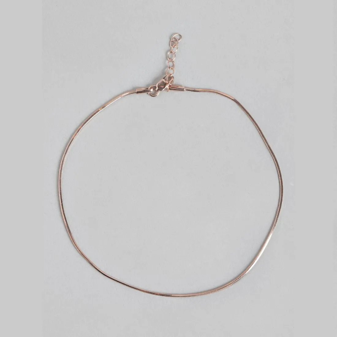 Linked Hearts Harmony Rose Gold-Plated 925 Sterling Silver Combo Anklet