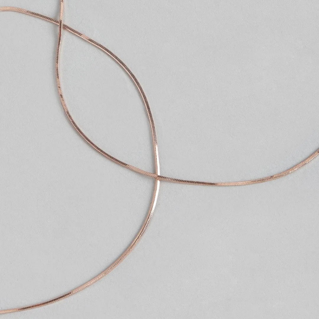 Linked Hearts Harmony Rose Gold-Plated 925 Sterling Silver Combo Anklet