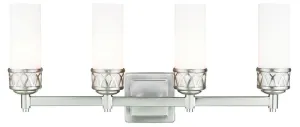 Livex Westfield 4 Light Brushed Nickel Bath Light - C185-47184-91