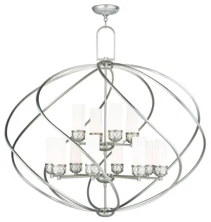 Livex Westfield 8 Light   4 Light BN Foyer Chandelier - C185-47199-91