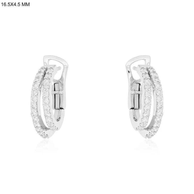 Luminous Diamond Bliss Huggies Earrings