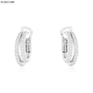 Luminous Diamond Bliss Huggies Earrings