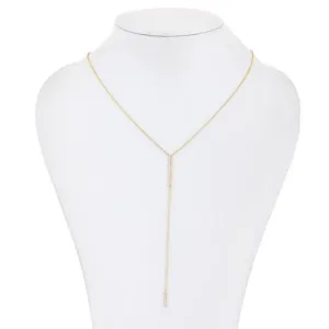 Luminous Diamond Lariat Necklace