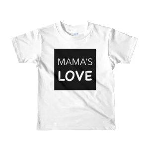 MAMA'S LOVE Short sleeve kids t-shirt White