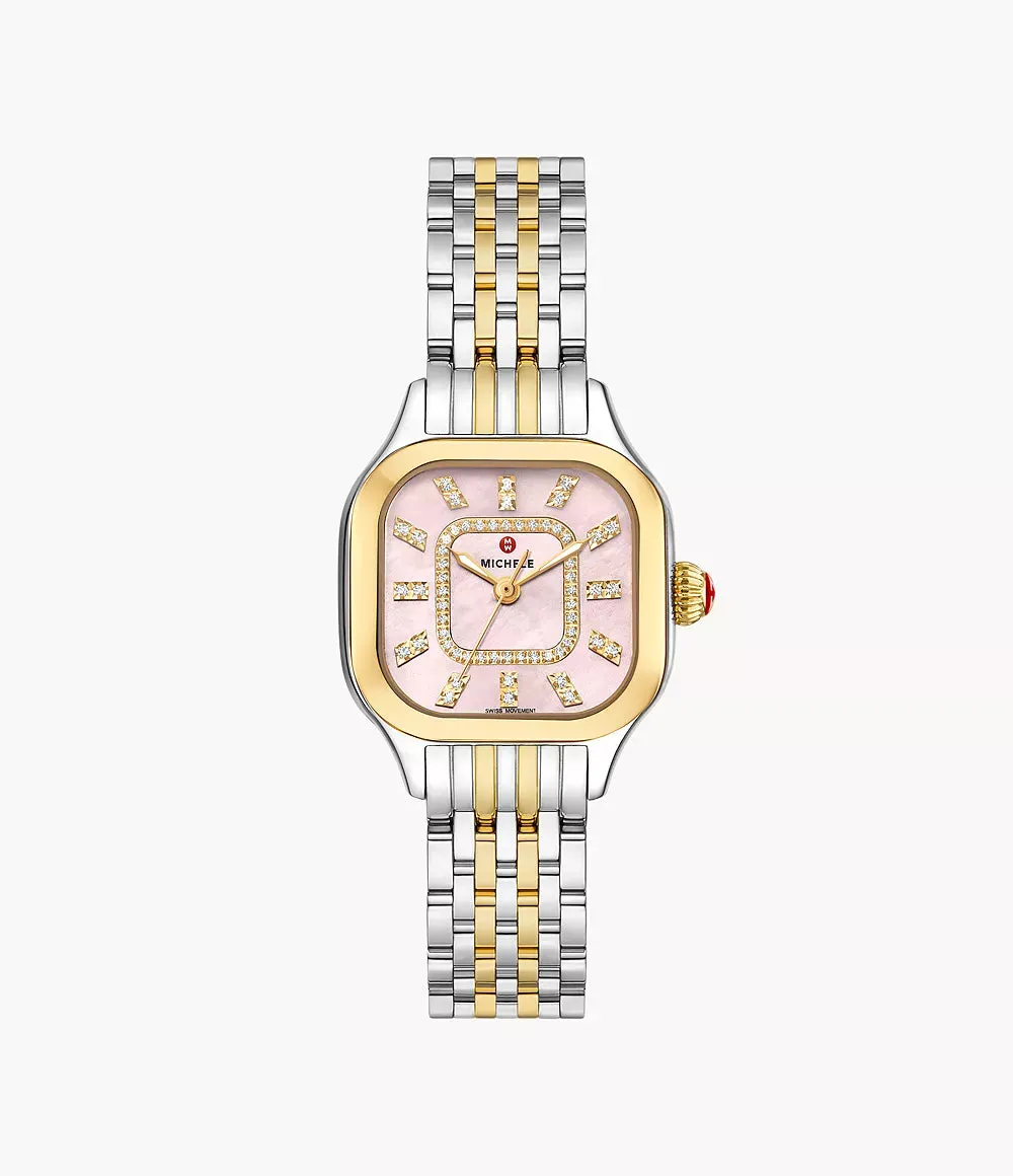 Meggie Two-Tone 18K Gold-Plated Diamond Dial Watch MWW33B000014