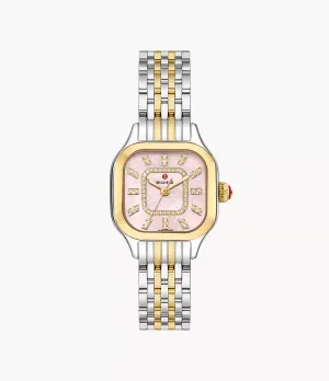 Meggie Two-Tone 18K Gold-Plated Diamond Dial Watch MWW33B000014