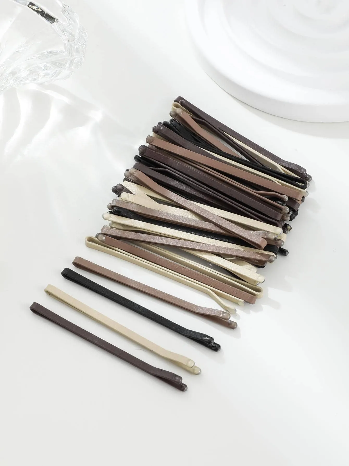 Mute Pure Color Hair Clip Set In Four Seasons, 40pcs Casual for Women Barrette