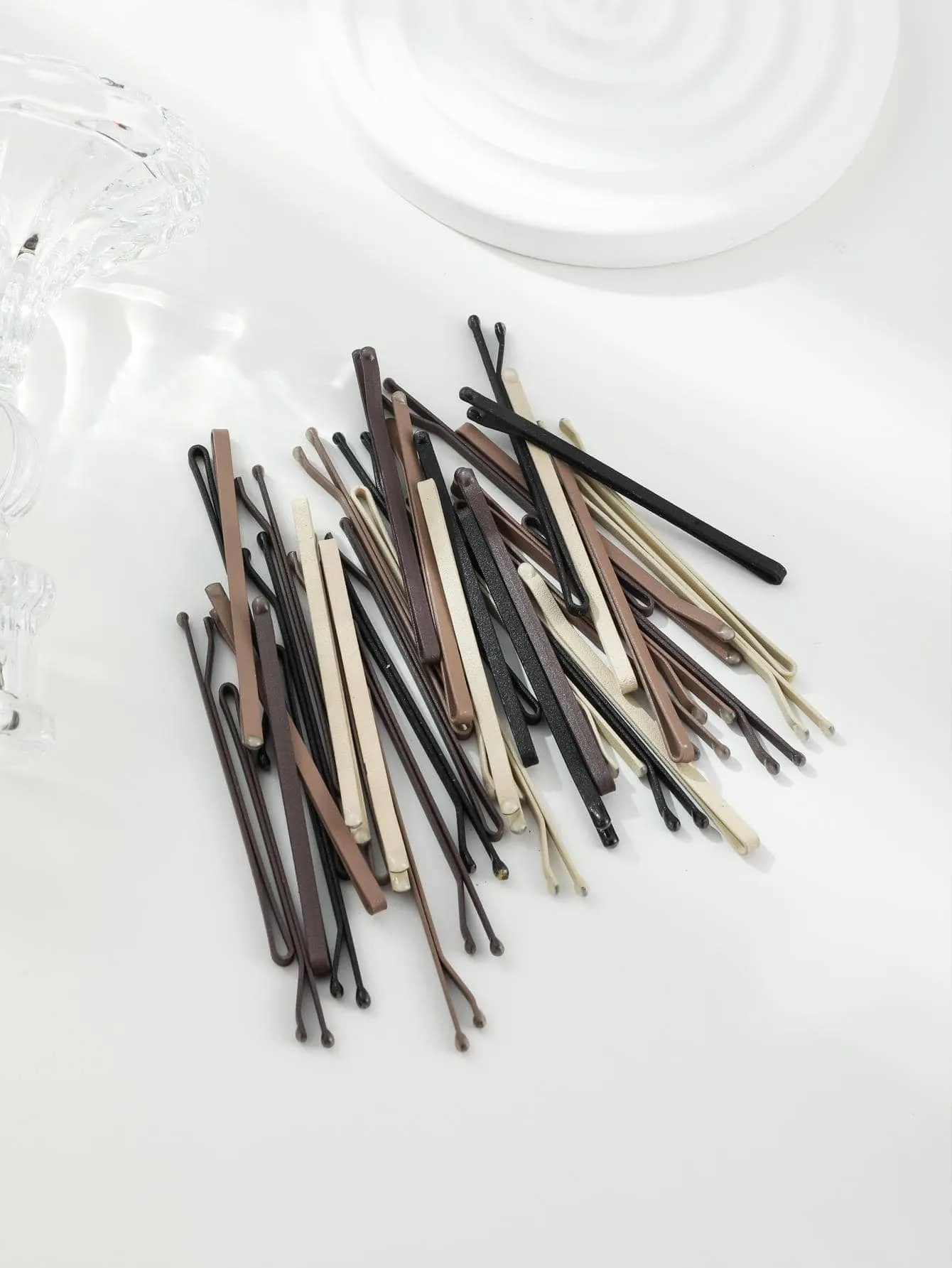 Mute Pure Color Hair Clip Set In Four Seasons, 40pcs Casual for Women Barrette