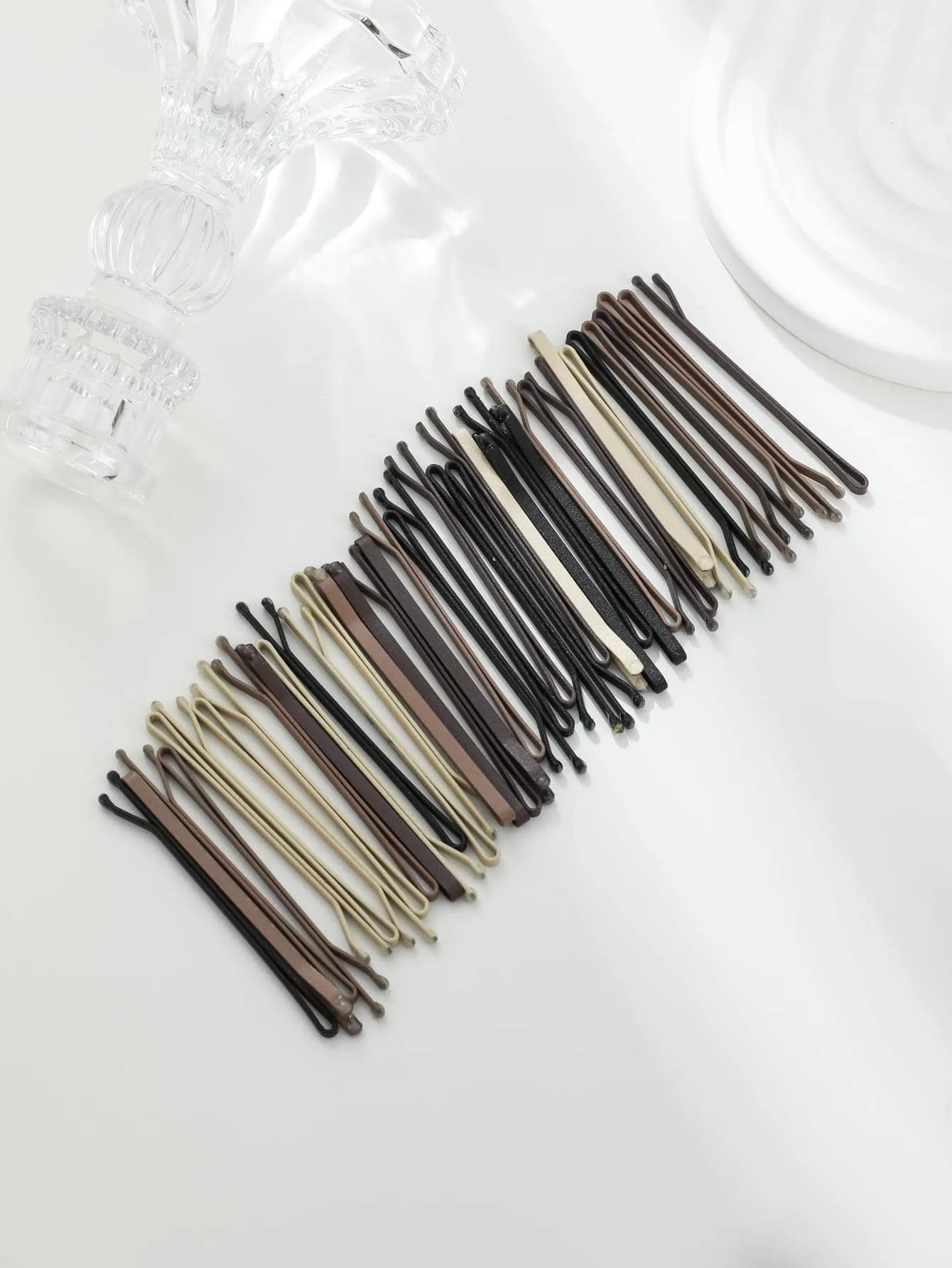 Mute Pure Color Hair Clip Set In Four Seasons, 40pcs Casual for Women Barrette