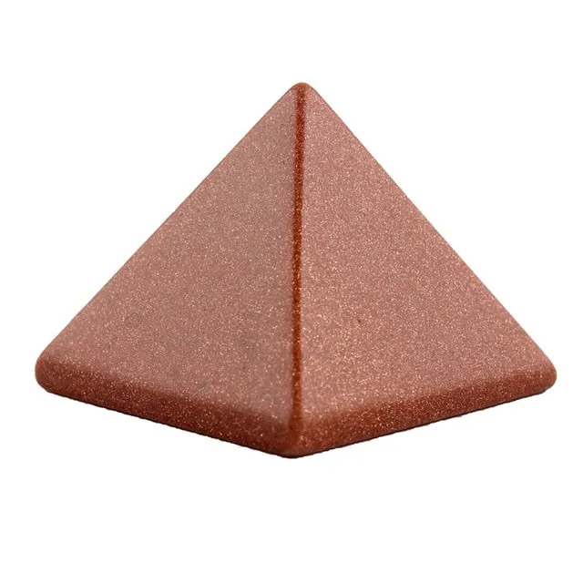 Natural Stone Carved Opalite Opal Pyramid