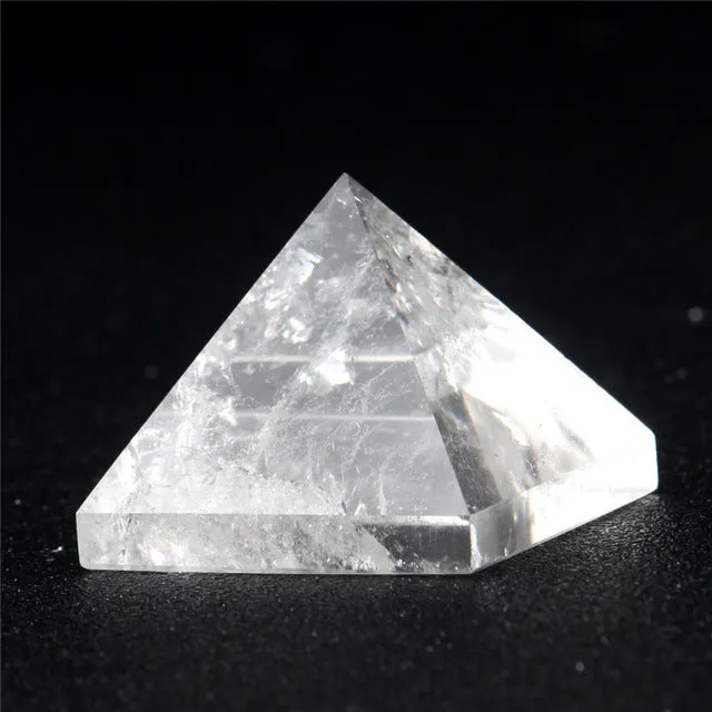 Natural Stone Carved Opalite Opal Pyramid