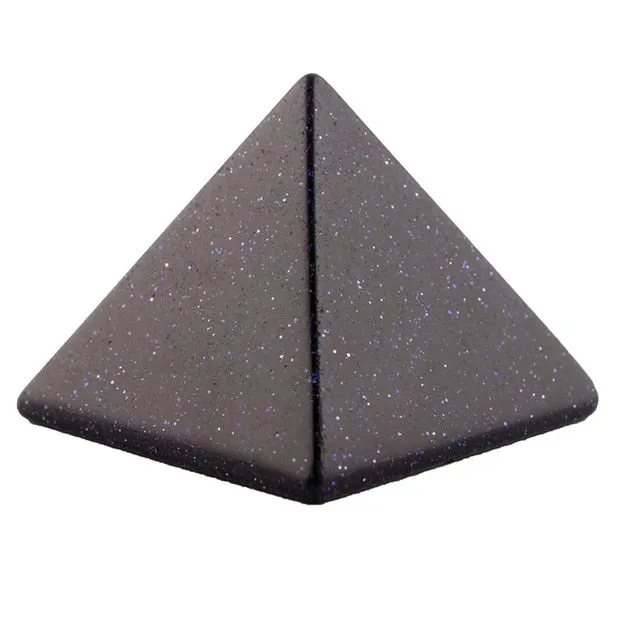 Natural Stone Carved Opalite Opal Pyramid