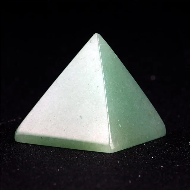 Natural Stone Carved Opalite Opal Pyramid