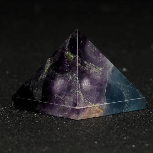 Natural Stone Carved Opalite Opal Pyramid