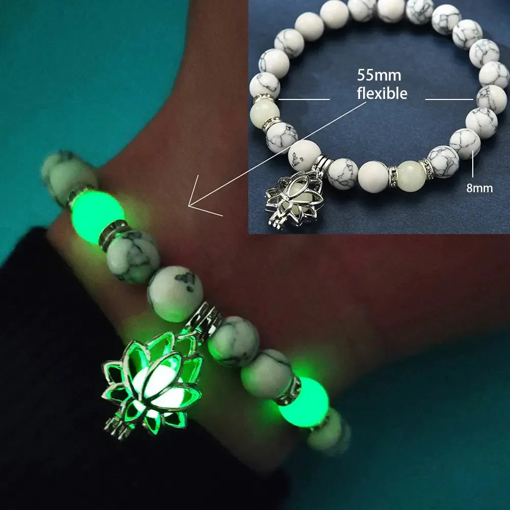 Natural Stone Luminous Beads Bracelets