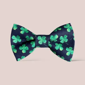 Navy Shamrock St. Patrick's Day Hair Bow