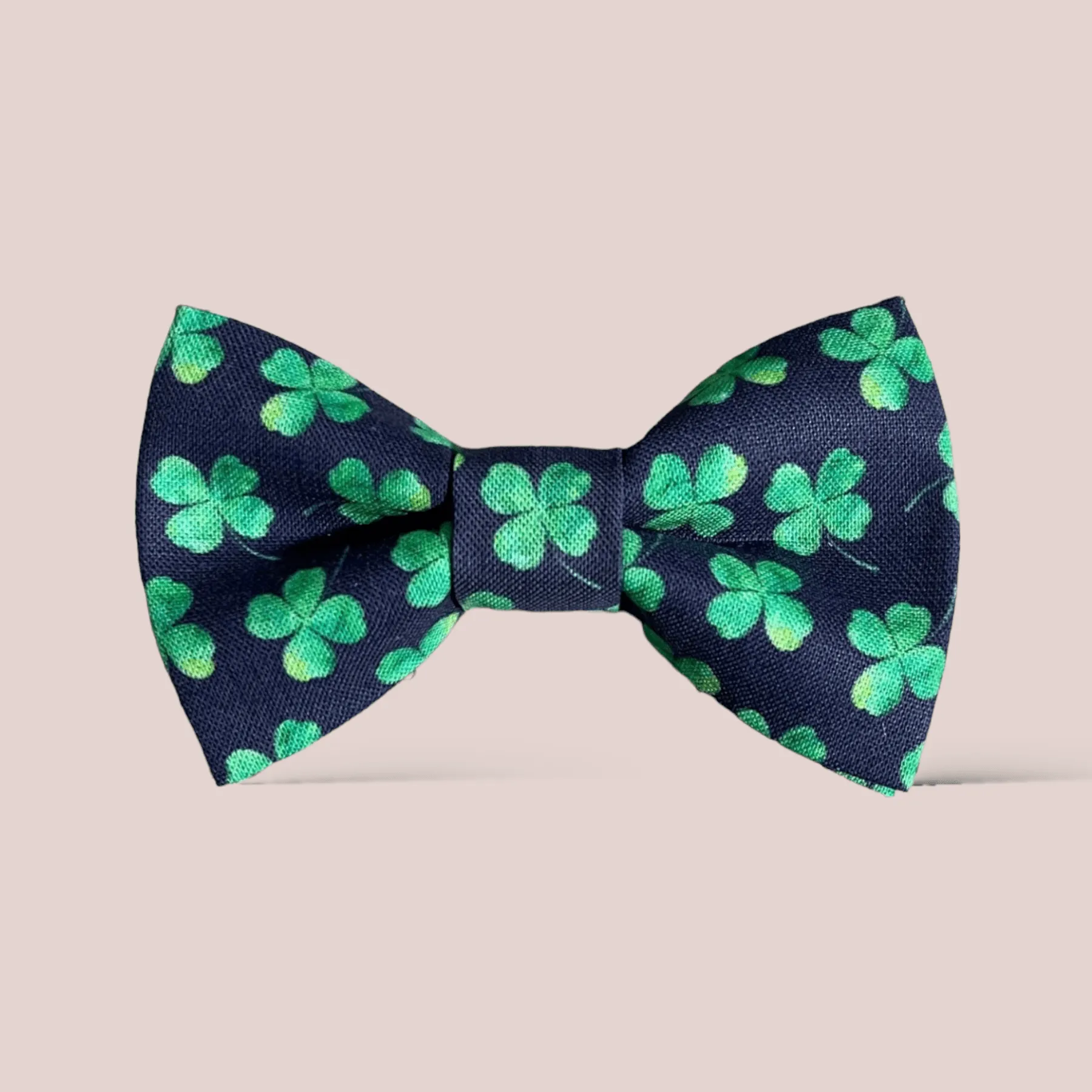 Navy Shamrock St. Patrick's Day Hair Bow