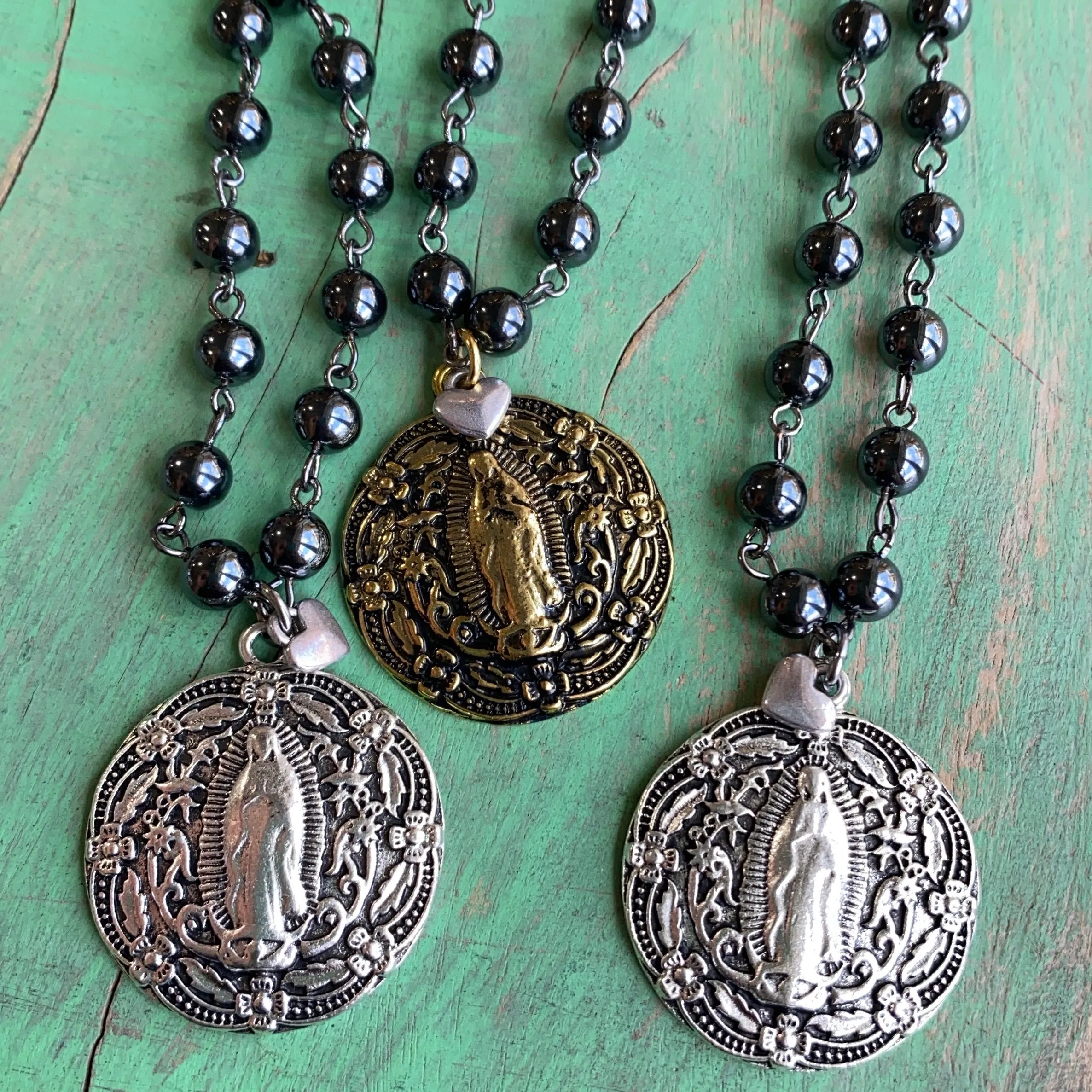 OLG Gunmetal Beaded Necklace