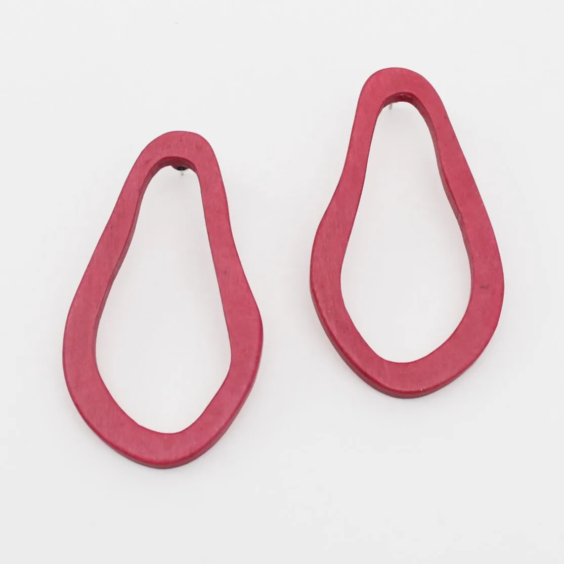Oversized Coral Natalia Earrings