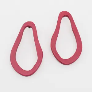 Oversized Coral Natalia Earrings