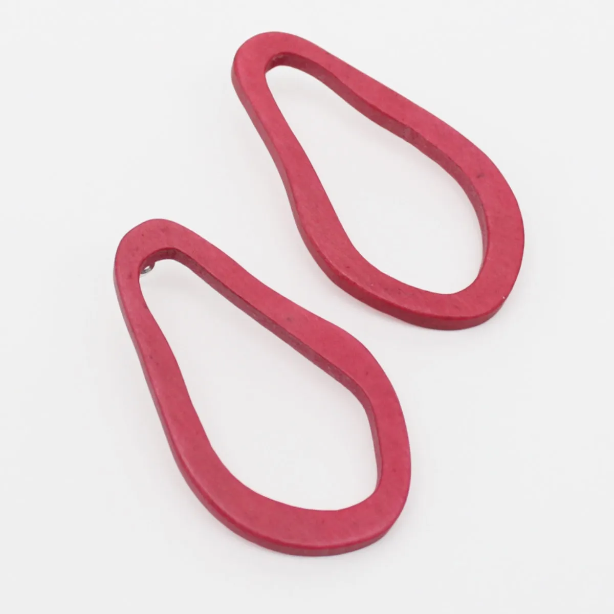 Oversized Coral Natalia Earrings