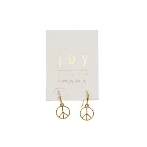 Peace Sign Fishhook Earring